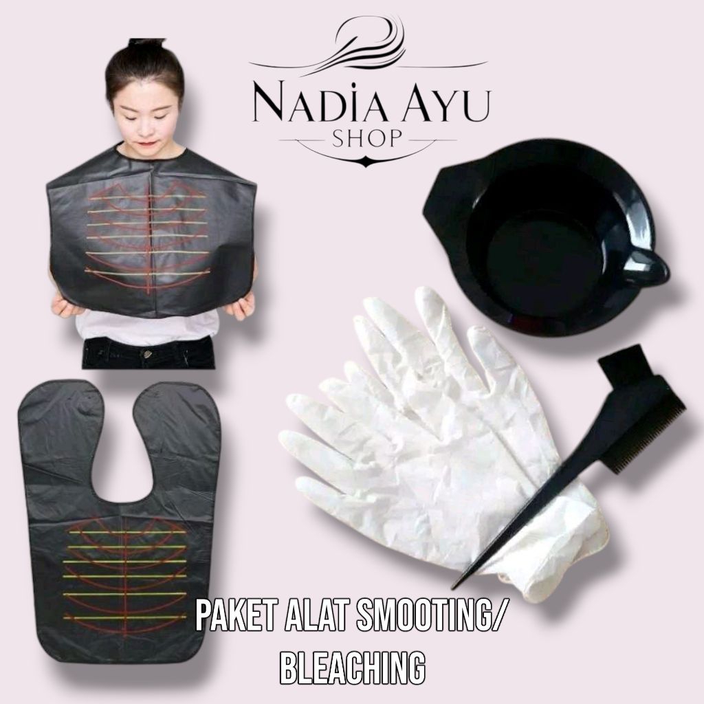 Paket Peralatan Smooting & Bleaching Rambut Treatment Hair Care - Cat Cairan Sisir Kuas
