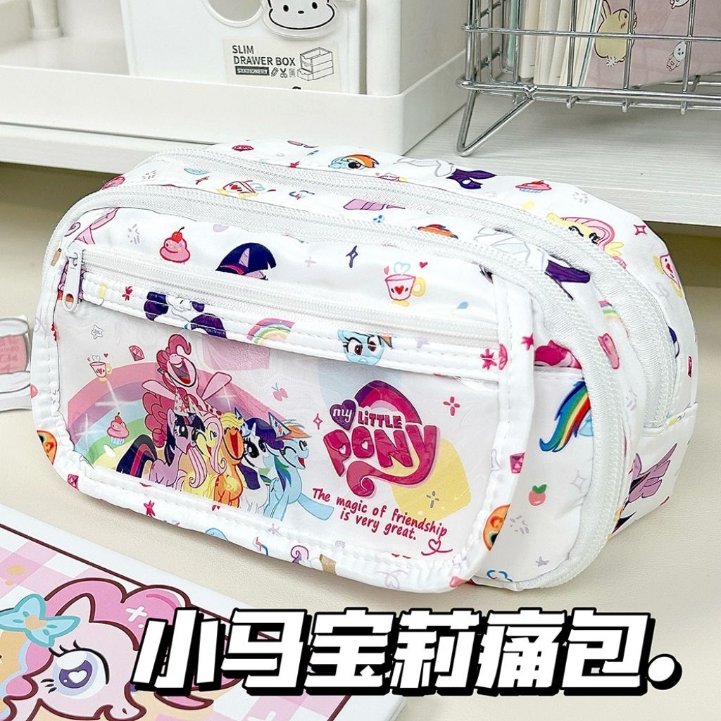 

Pencil Case Tempat Pensil 5 ruang kapasitas besar estetik perlengkapan alat tulis sekolah kantor kado gift