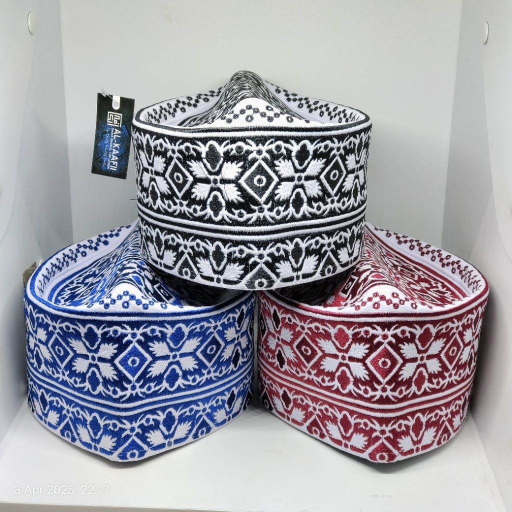 Peci Oman Kafaa Alkaafii Motif terbaru premium peci temboro