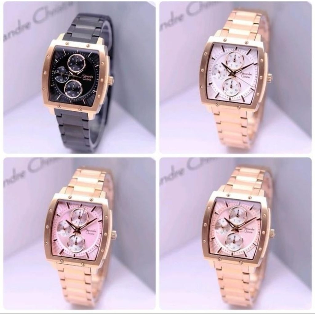 ALEXANDRE CHRISTIE WANITA RANTAI AC6376 / AC 6376 STAINLESS LADY  ORIGINAL
