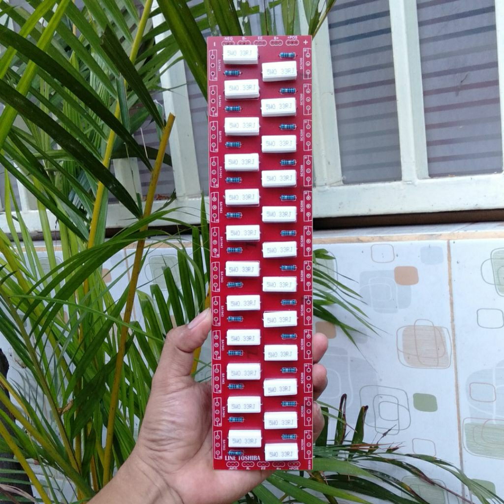 pcb final toshiba 12 set 2U (R 5watt 0,33-0,47)