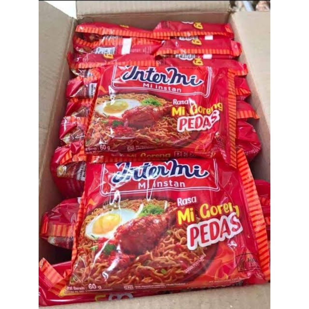 

1 Karton Mie Instan Intermie Goreng Pedas Isi 40pcs