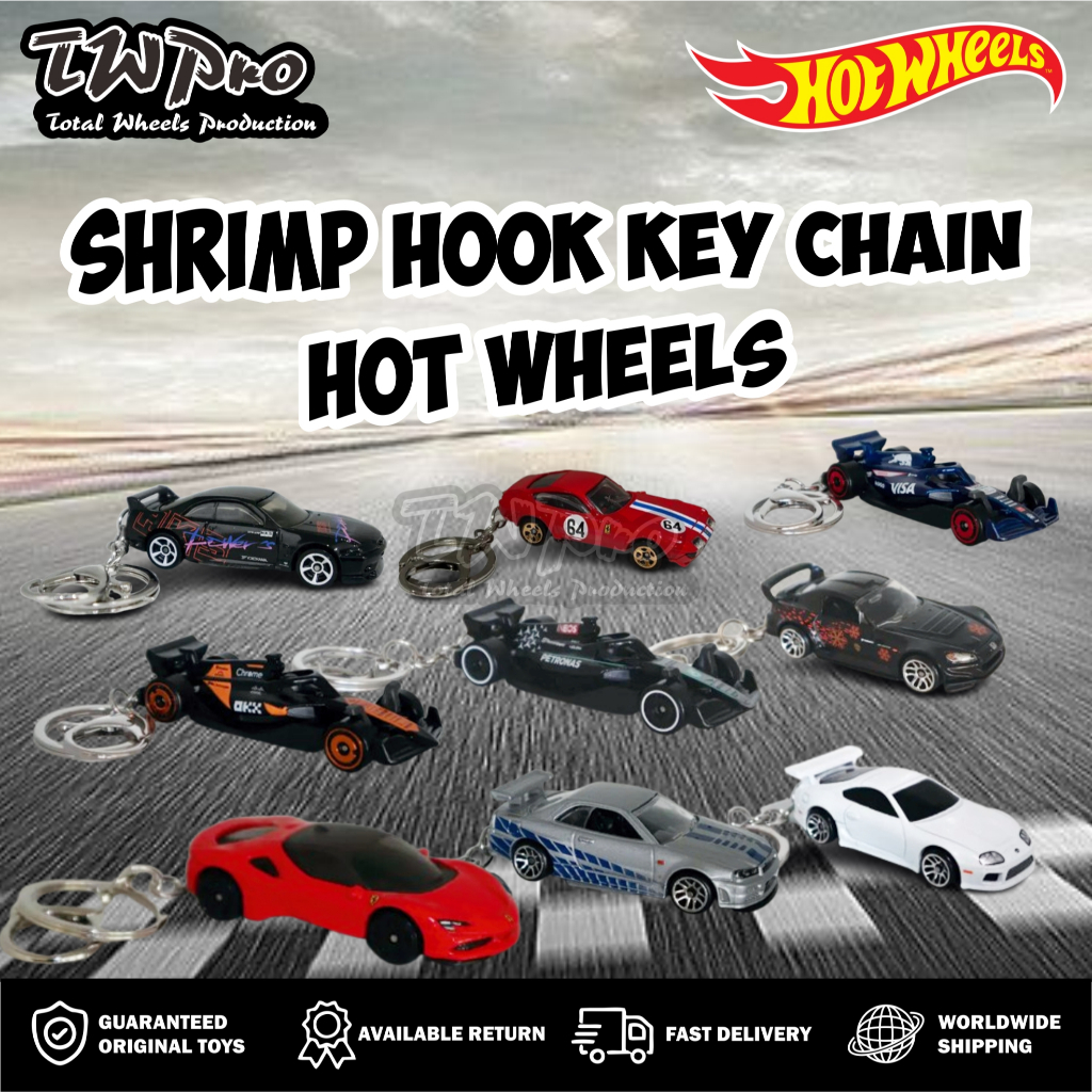 GANTUNGAN KUNCI HOT WHEELS FAST AND FURIOUS - FORMULA 1 - FERRARI - NISSAN SKYLINE - MERCEDES - TOYO