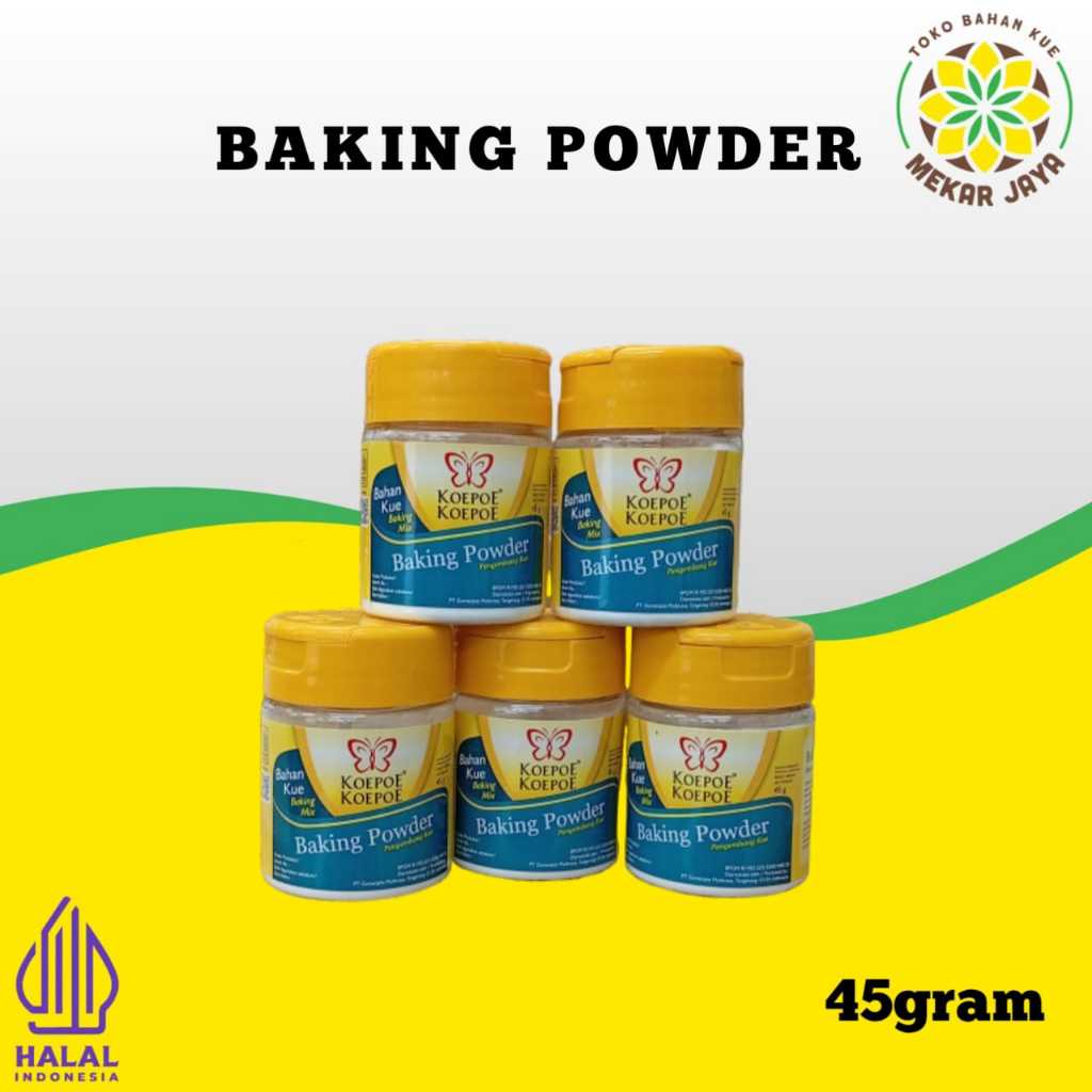 

BAKING POWDER KOEPOE KOEPOE 45g/pengembang kue kupu2
