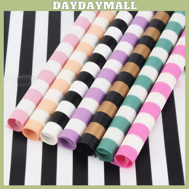 

Flower Wrapping Cellophane Stripped Kertas Bunga Buket Cellophane Garis 6046