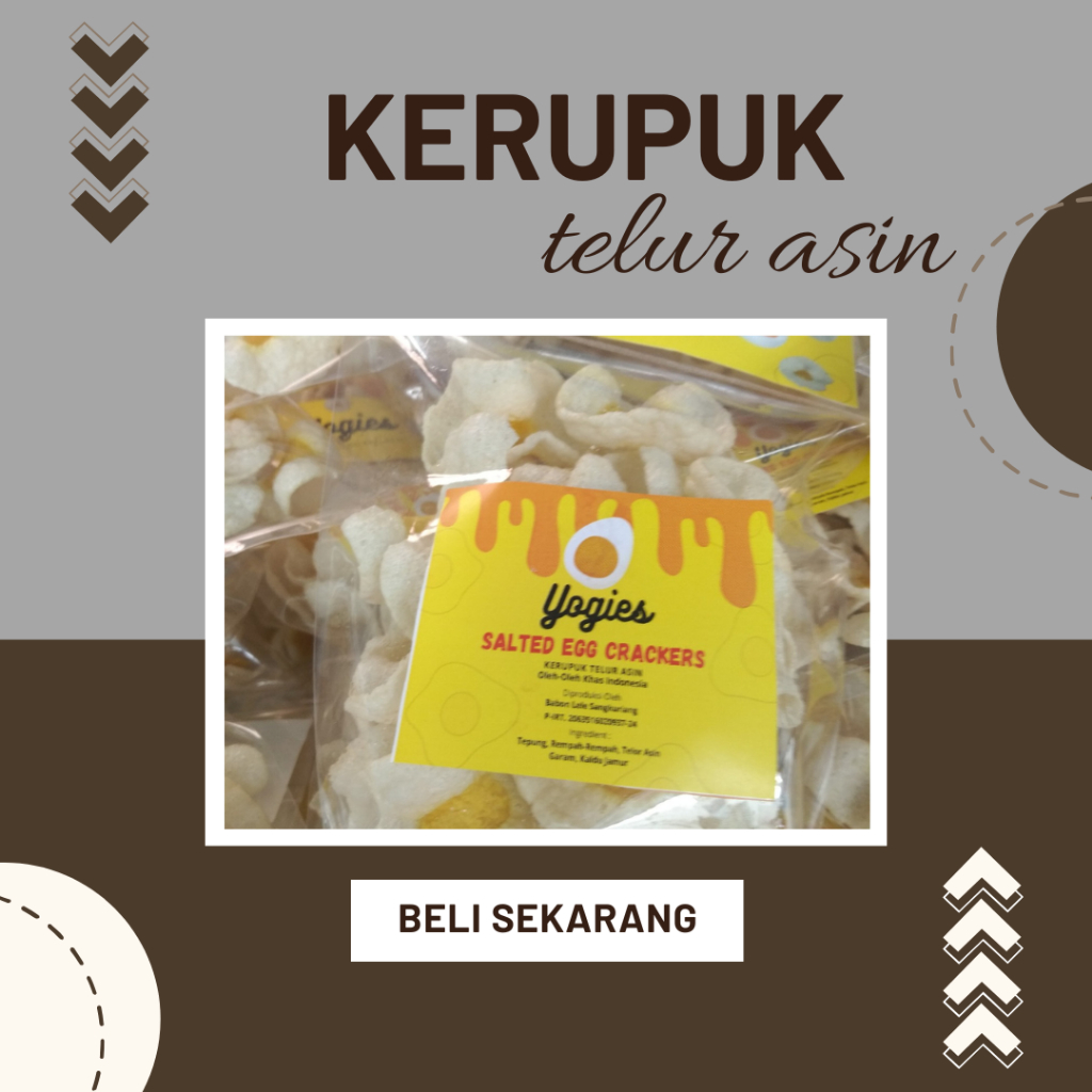 

Kerupuk Telur Asin Renyah Asin Kota Sawahlunto, Yogies Kerupuk Telur Asin