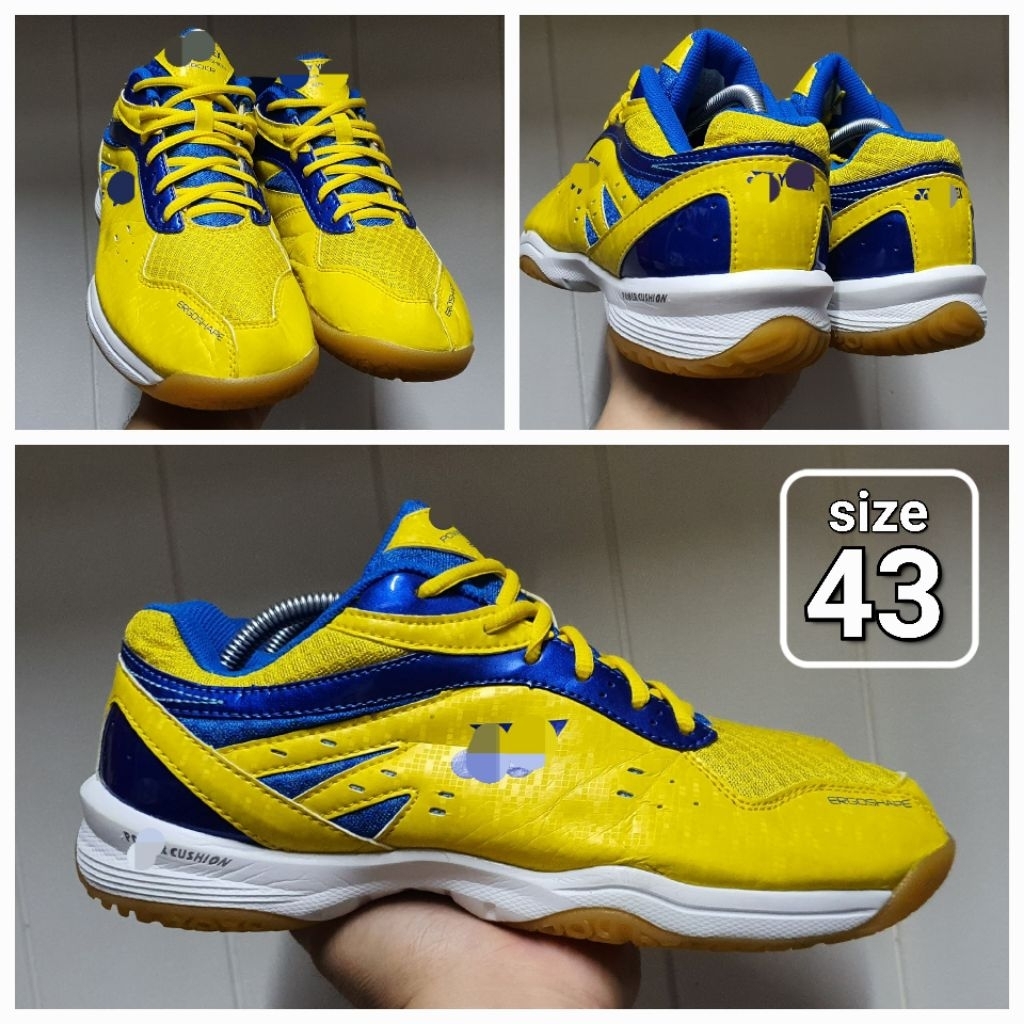 Sepatu Badminton Bulutangkis Yellow 280CR size 43 Second ori shoes
