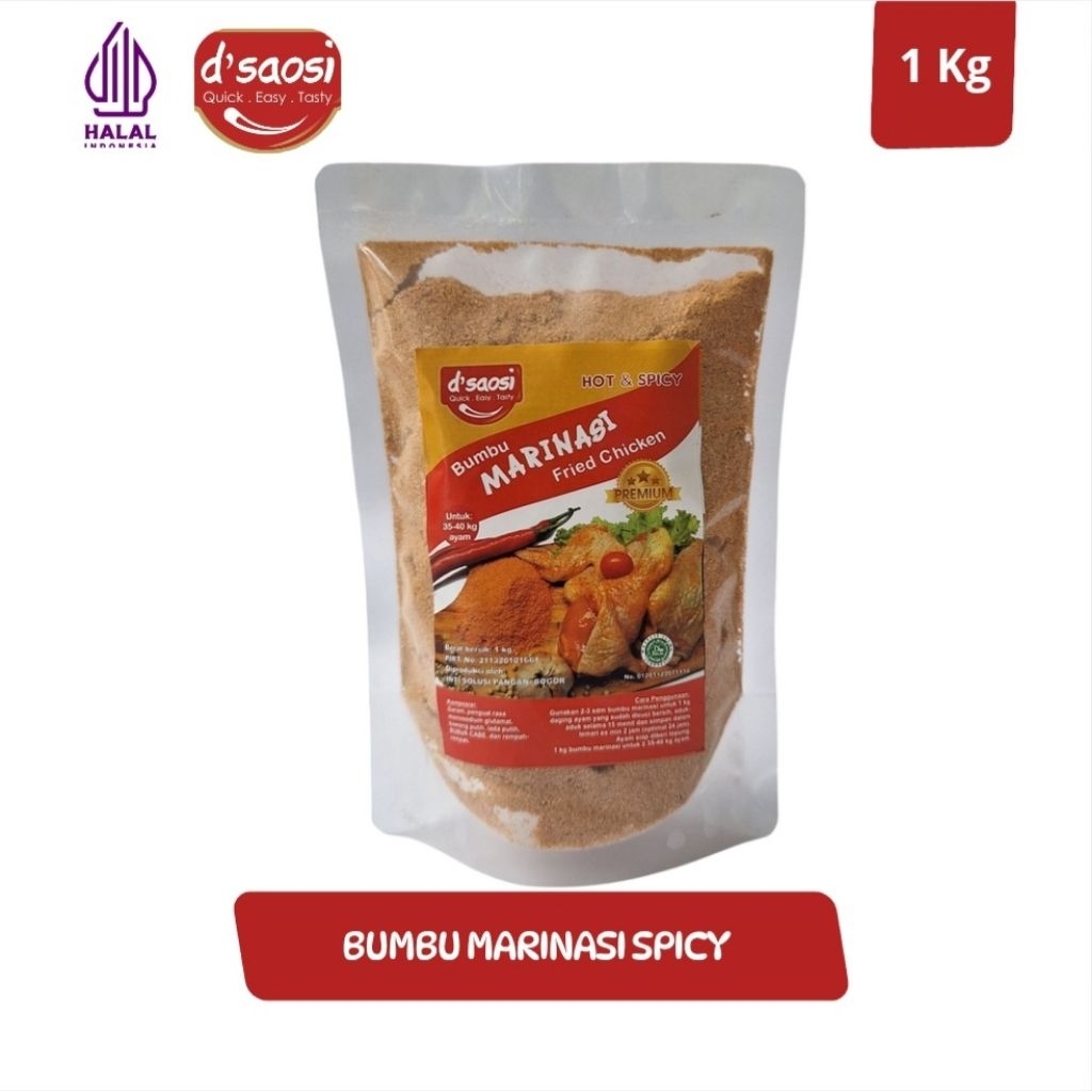 

Bumbu Marinasi Ayam Premium Halal Hotspicy 1 Kg Bumbu fried chicken