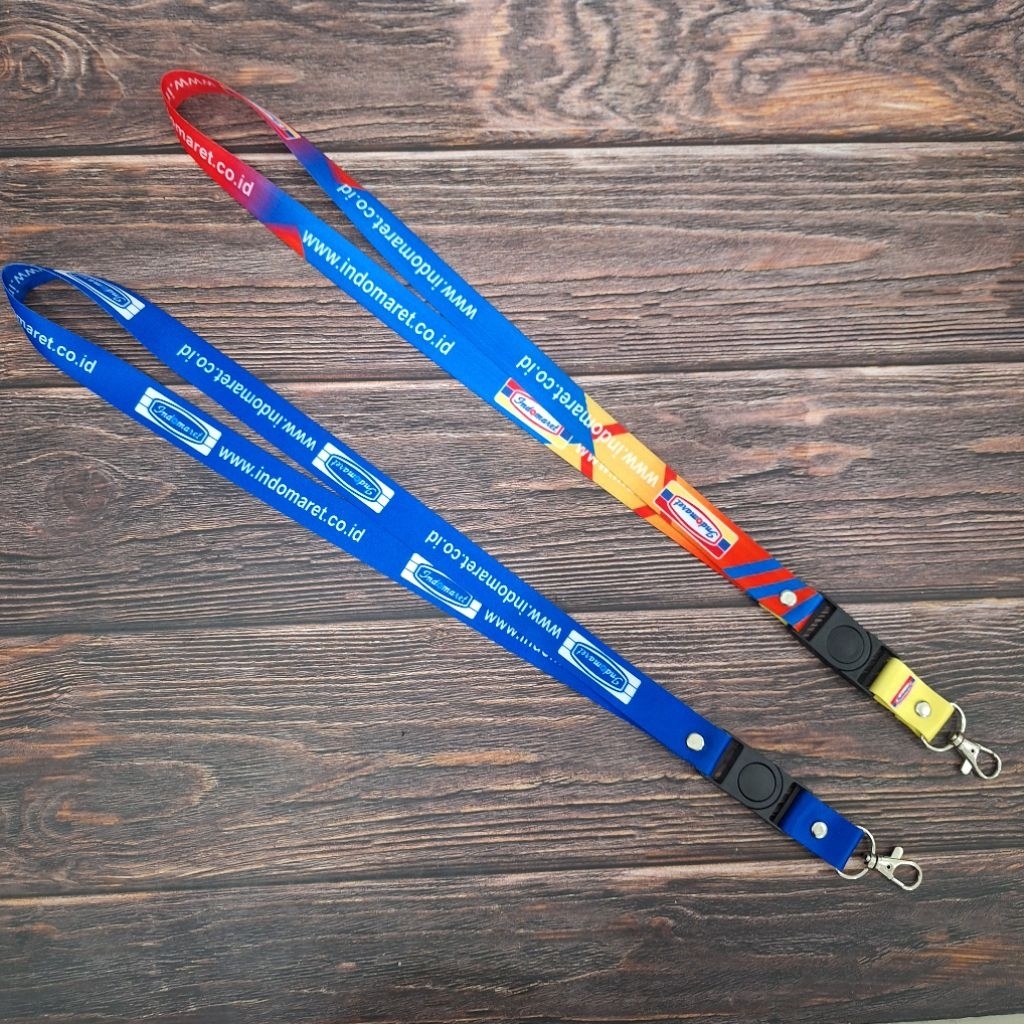 

TALI ID CARD LANYARD INDOMARET (2 VARIASI WARNA LOGO/MODEL) + HOLDER | SATUAN READY STOK