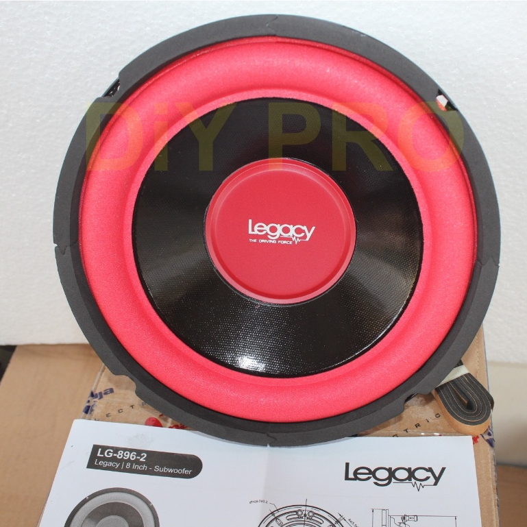 Speaker Subwoofer 8 Inch Legacy 8” LG 896-2 / Subwoofer 8" Legacy 896 ORIGINAL