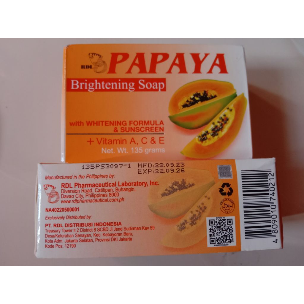 SABUN PAPAYA RDL ORIGINAL PT RDL