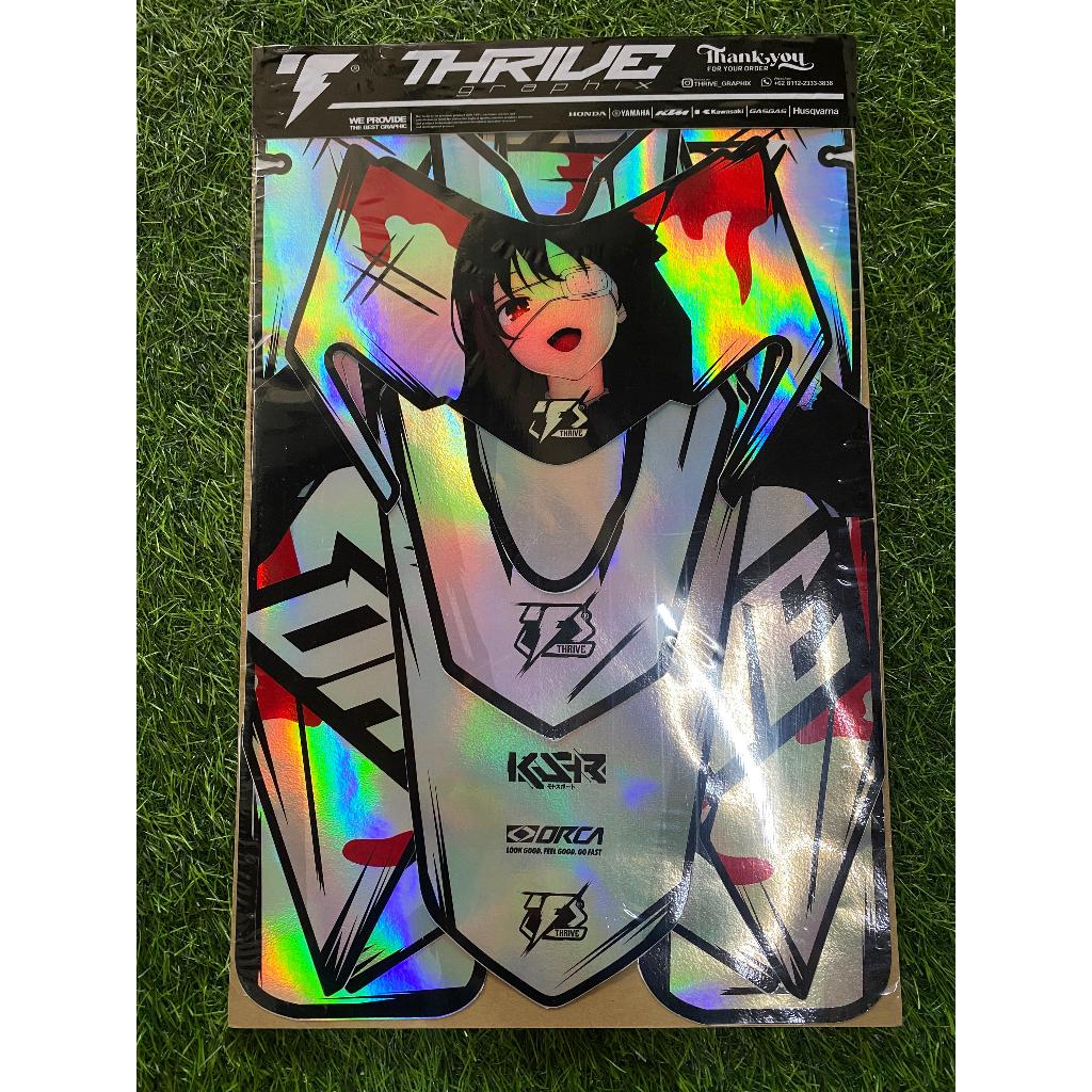 Decal Stiker Honda Crf 150 L Hologram design Anime Bebas Request