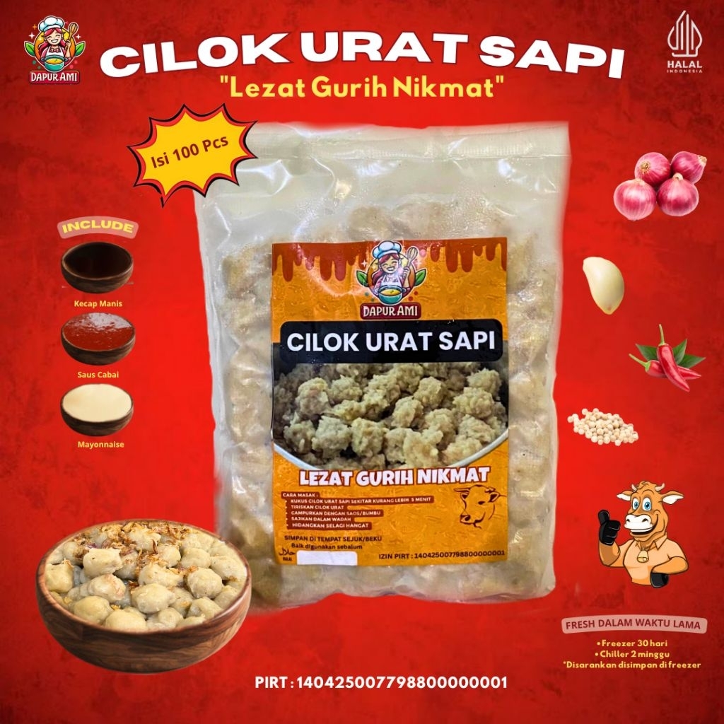 

Cilok Urat Sapi Frozen 100 Pcs