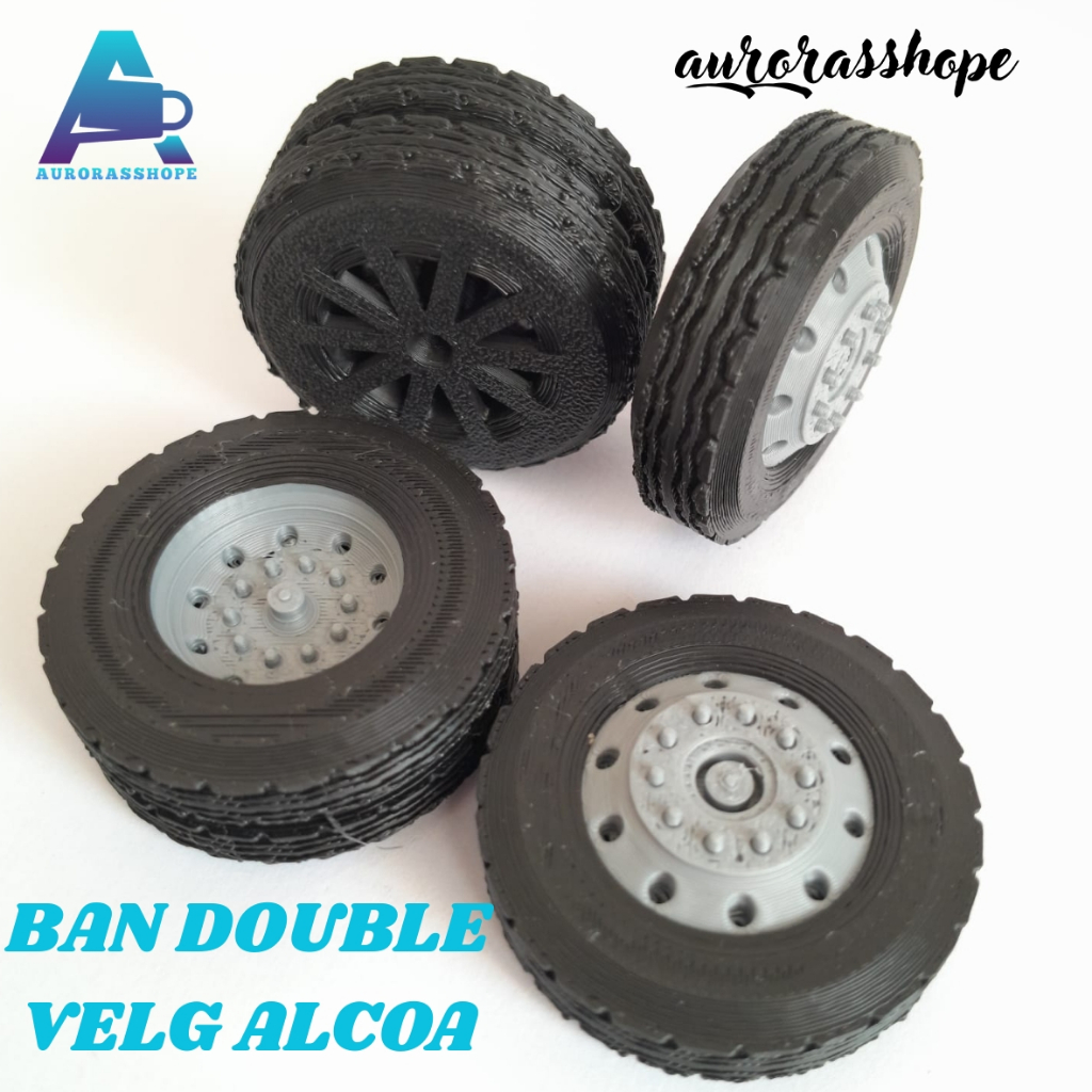 BAN DOUBLE TERBARU DENGAN VELG ALCOA  (Miniatur Bus Basuri)