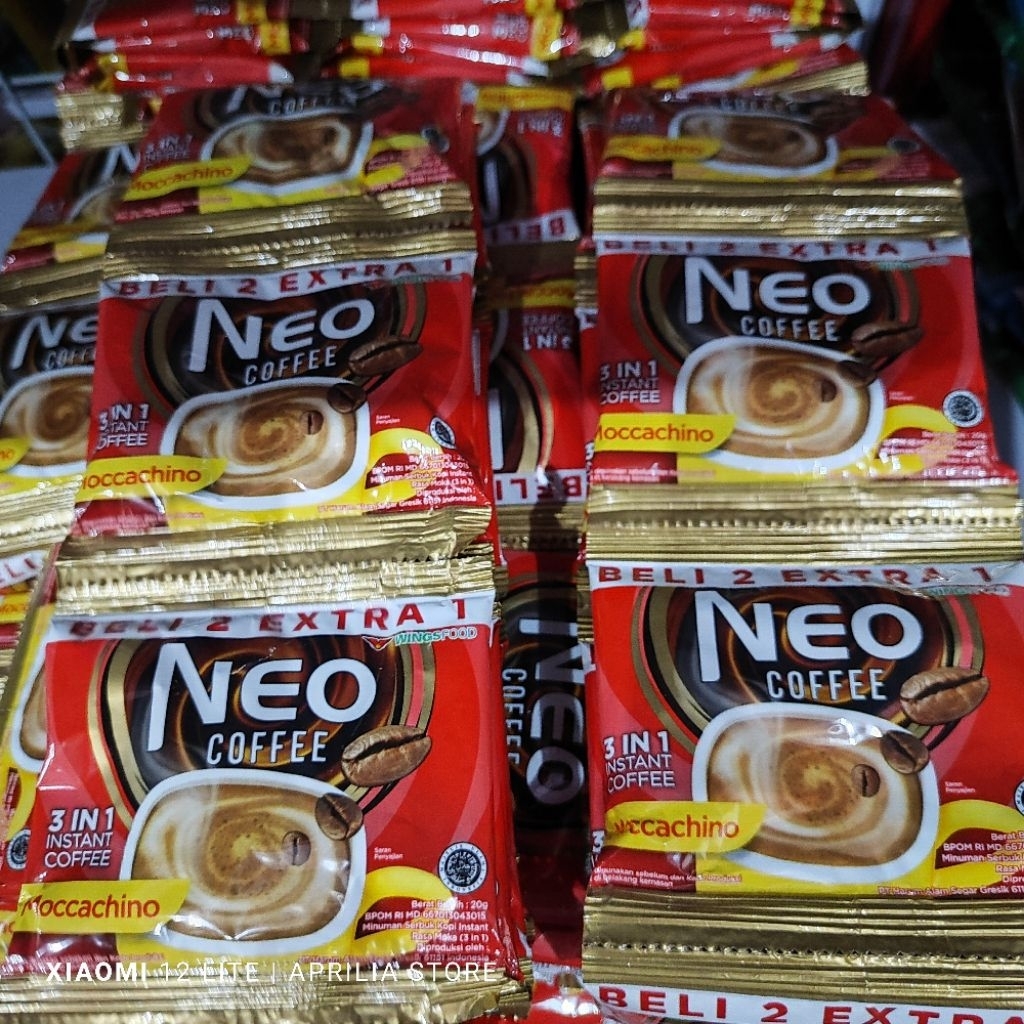

15 Sachet Neo Coffee @20gr renceng