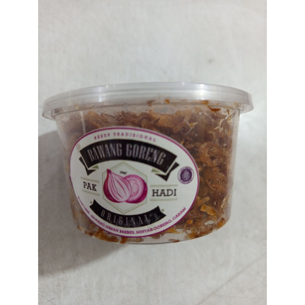 

Bawang goreng pak hadi cup 70gram