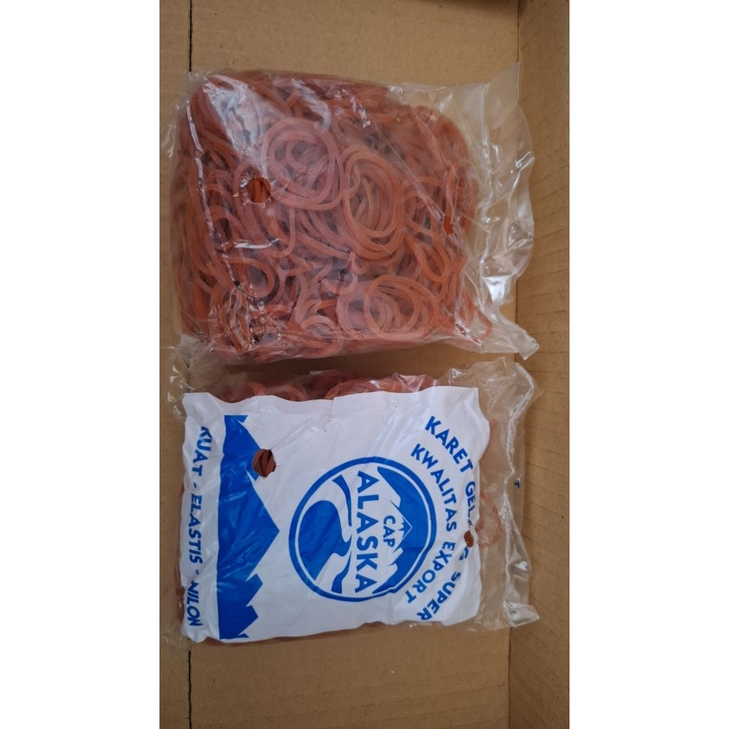 

Karet Gelang Pentil Mini Merah Alaska 100 gr