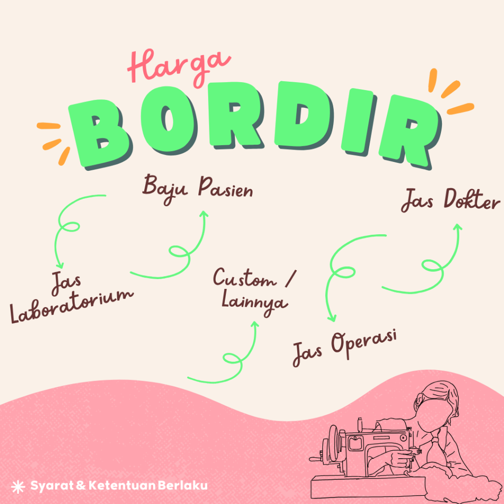 Bordir Custom Satuan Bordir Logo Bordir Nama Emblem Bordir Langsung