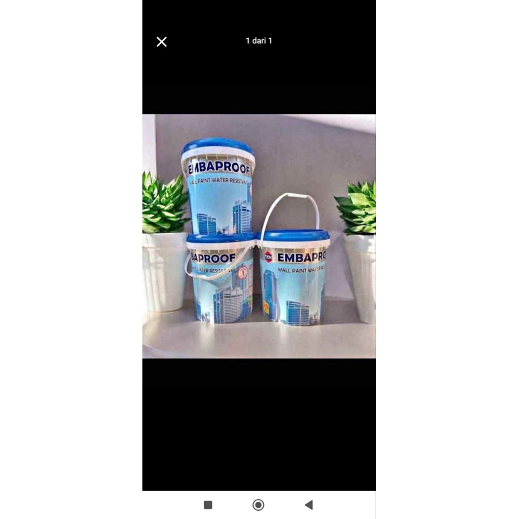 cat tembok waterproof isi 20kg murah