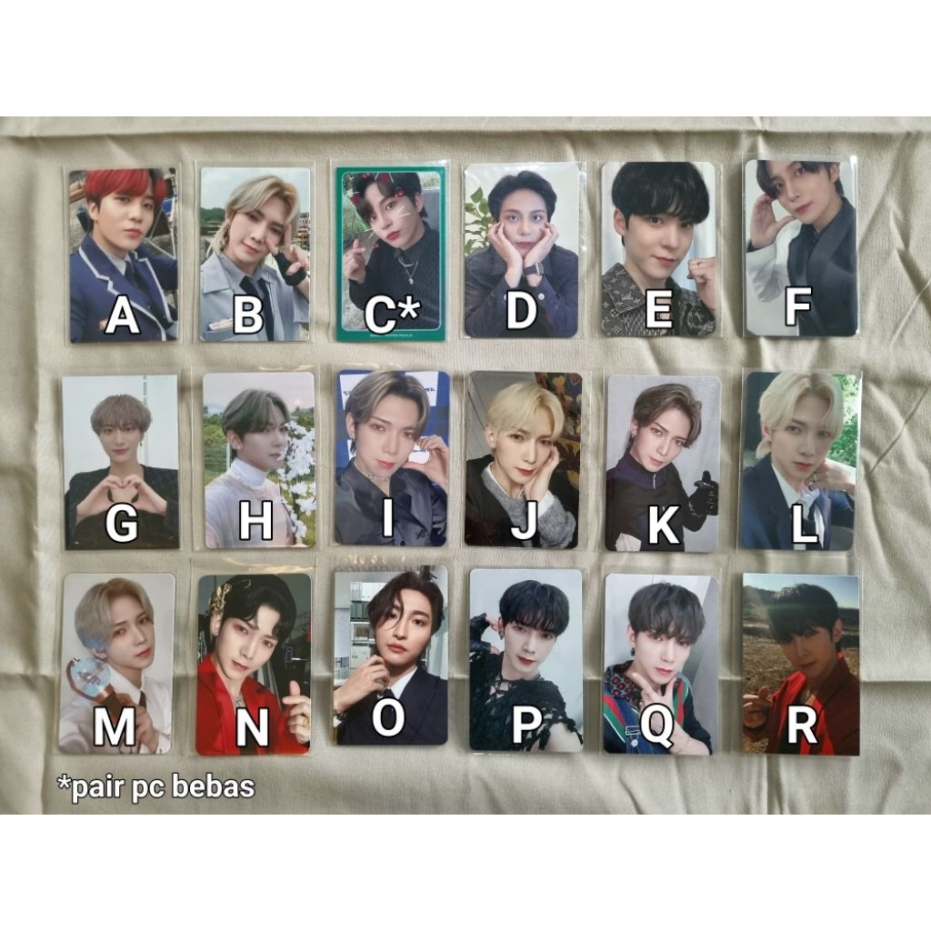 PC Photocard ATEEZ Jongho Yeosang Seonghwa Yunho