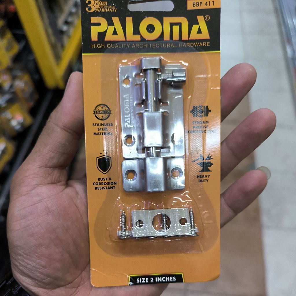 Grendel/slot jendela Paloma 2inc stanless