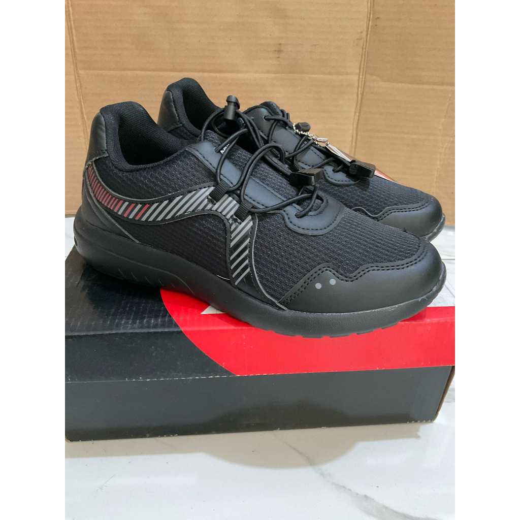 Ori Sale Sepatu Anak Sekolah Airwalk Hitam TOPAZ