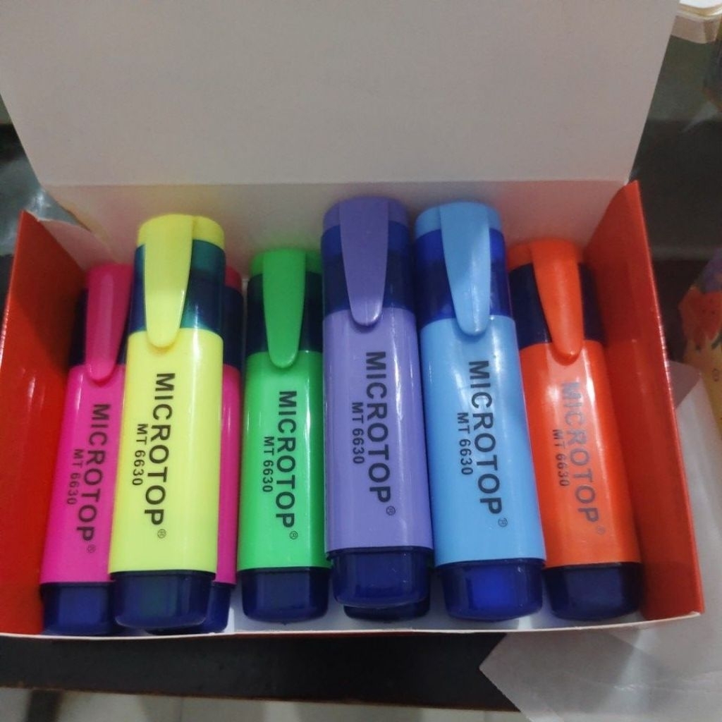 

( 1 set isi 12 pcs ) STABILLO / HIGHLIGHTER MICROTOP