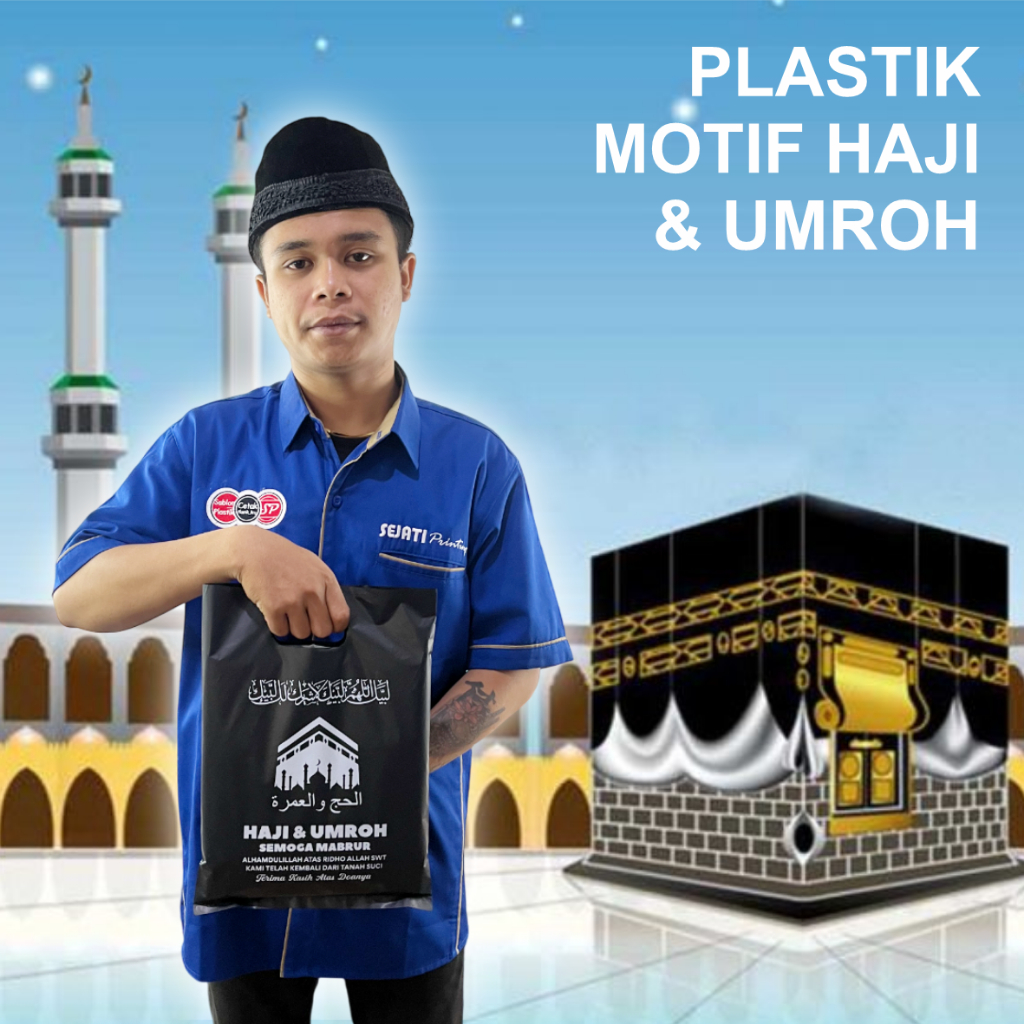 

(Isi 50Pcs Hitam Size 25cm x 35cm) Kantong Plastik Ibadah Haji, Umroh, Lebaran Haji | Kantong Plastik Souvenir Haji & Umroh, Kemasan Parcel Haji