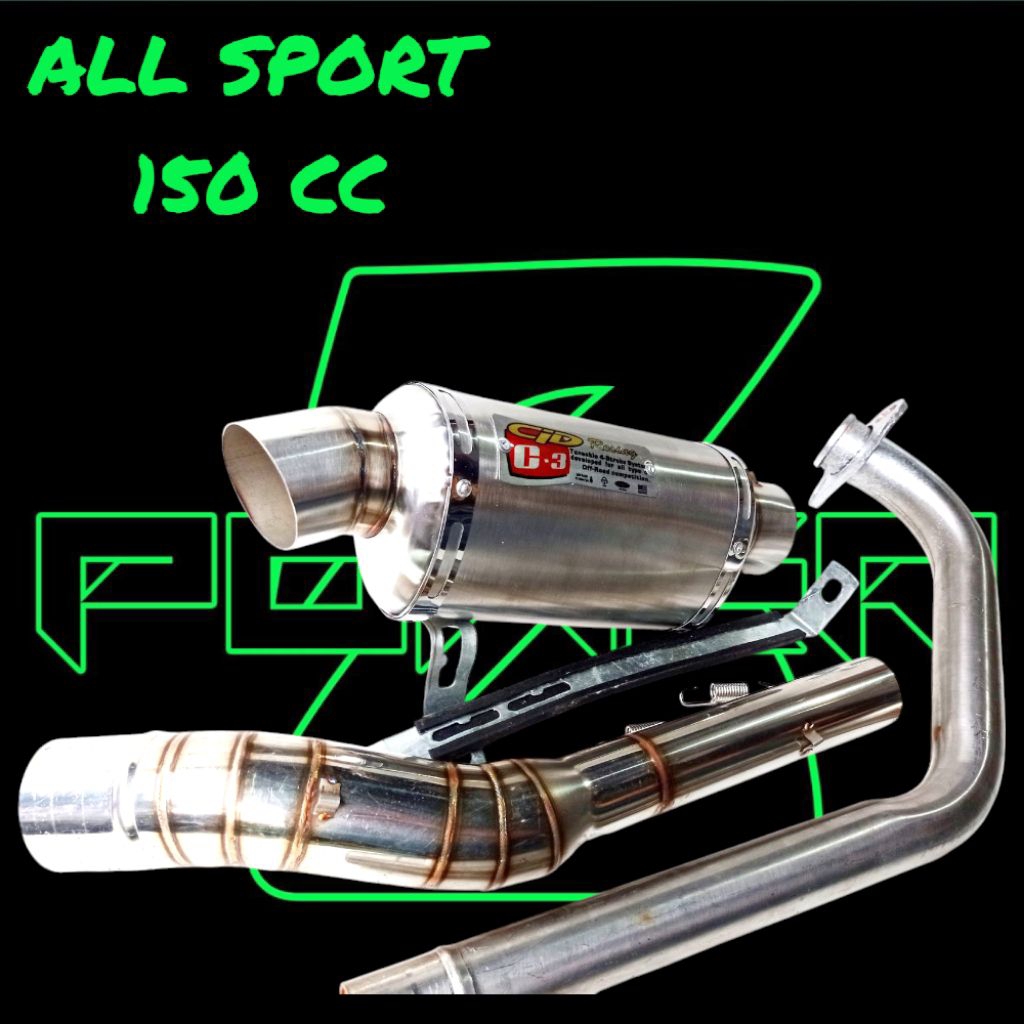 Knalpot CLD C3 Oval 150cc R15,GSX,Vixion,CB150,CBR,Verza Dll