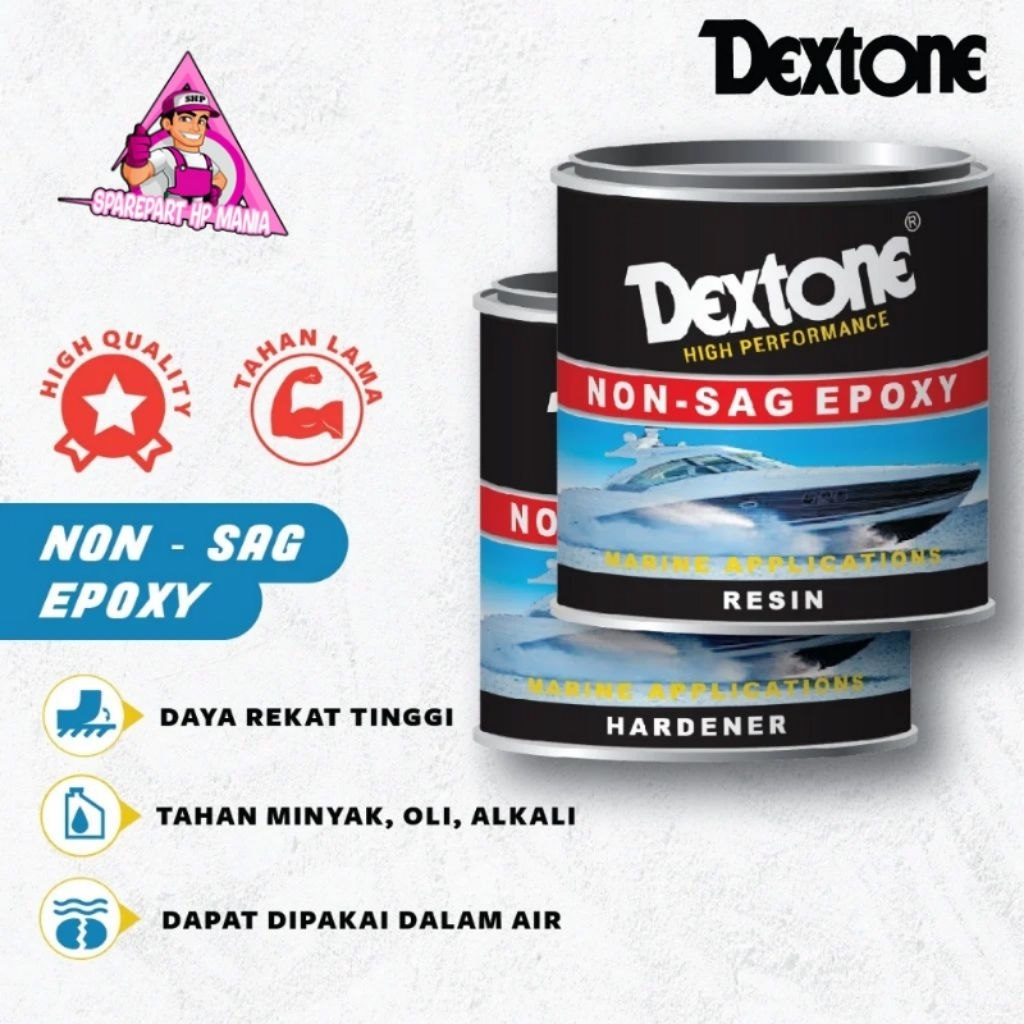 LEM EPOXY NON SAG DEXTONE 170GR LEM EPOKSI 2 KOMPONEN RESIN & HARDENER LEM BESI KAYU KERAMIK DEMPUL 
