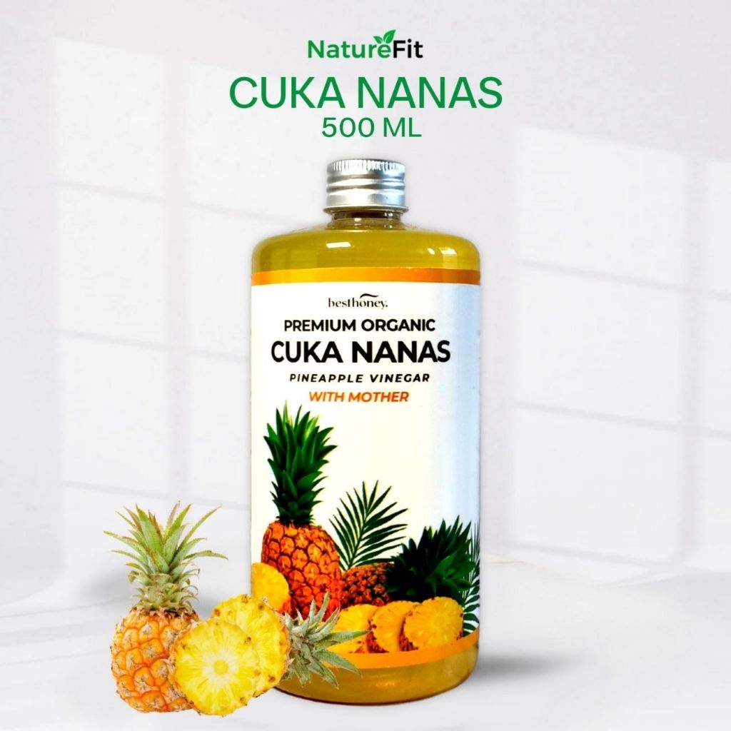 

COD Cuka Nanas Best Honey - Cuka Nanas Organik Tanpa Campuran - Cuka Nanas Wtih Mother - Pineapple Cider Vinegar 500ml