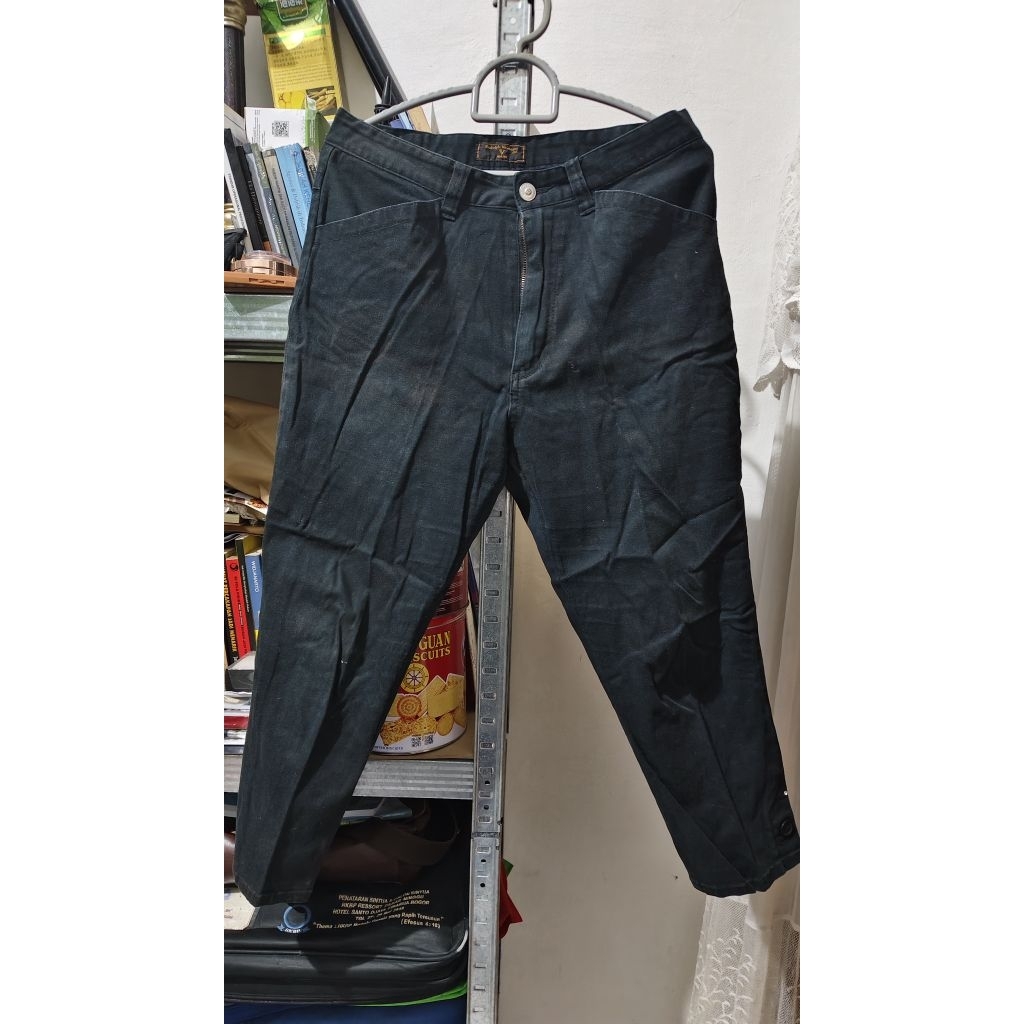 [PRELOVED] Celana Black Denim Wanita - Rudolph Valentino Jeans