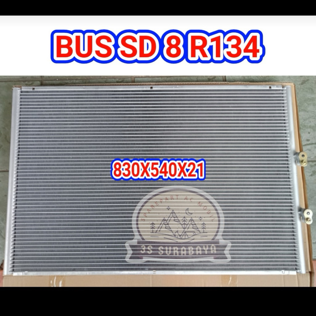 Kondensor SD8 SD 8 R134 Elf Long Bus Minibus medium Freezer Microbus Ac mobil UKURAN 830*540*21 mm (