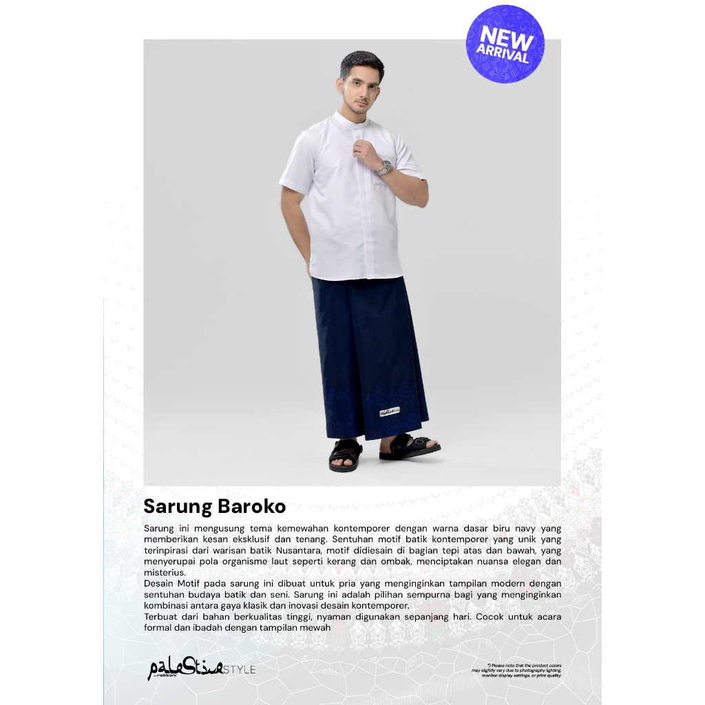 RABBANI_ SARUNG RABBANI BAROKO / SARUNG PALESTINA / SARUNG RABBANI HITAM