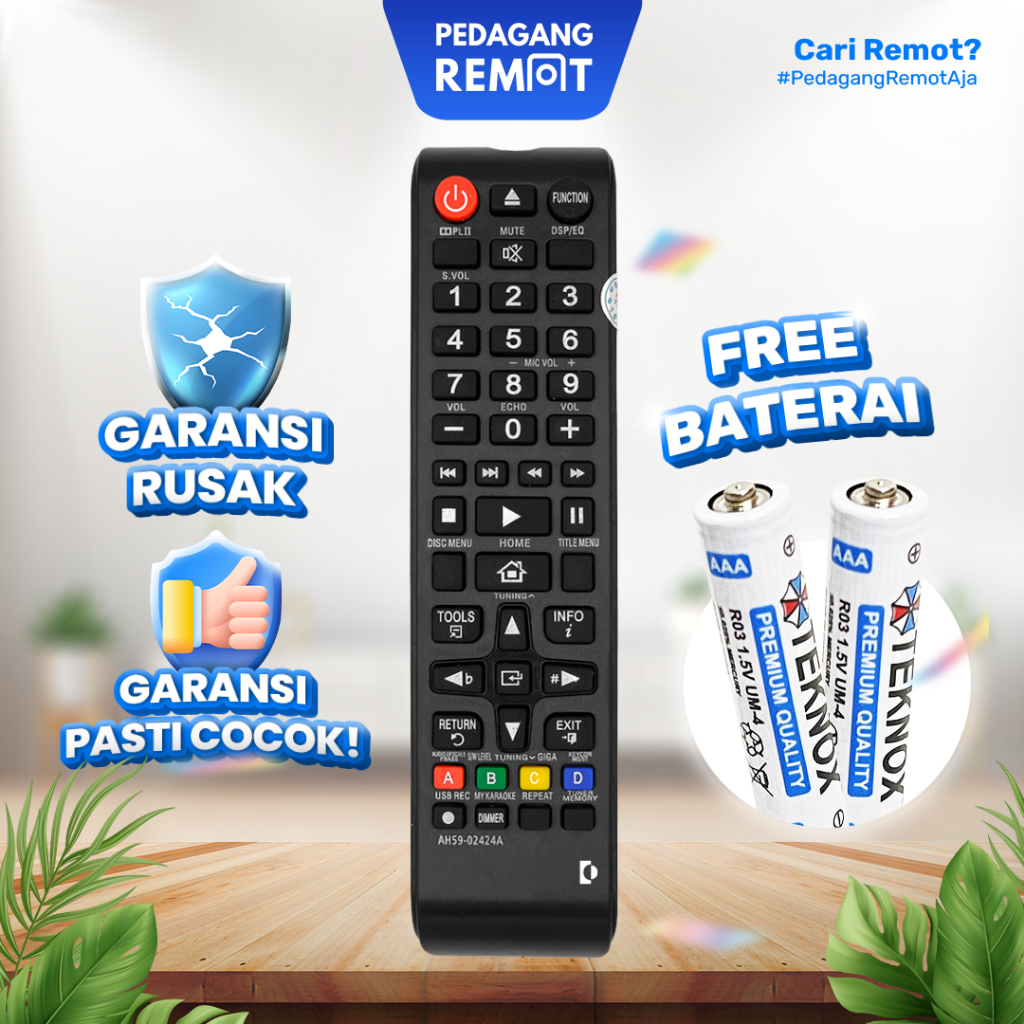 Remot / Remote DVD Bluray Home Theater Samsung AH59-02424A