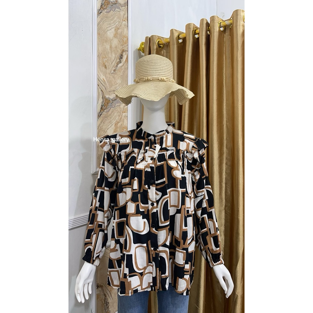 atasan  bkk busui friendly full kancing sampai bawah