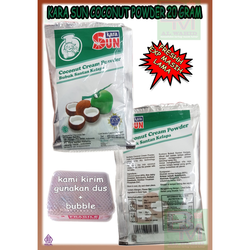 

Santan Sun Kara Bubuk 1 Sachet Kemasan 20 Gram