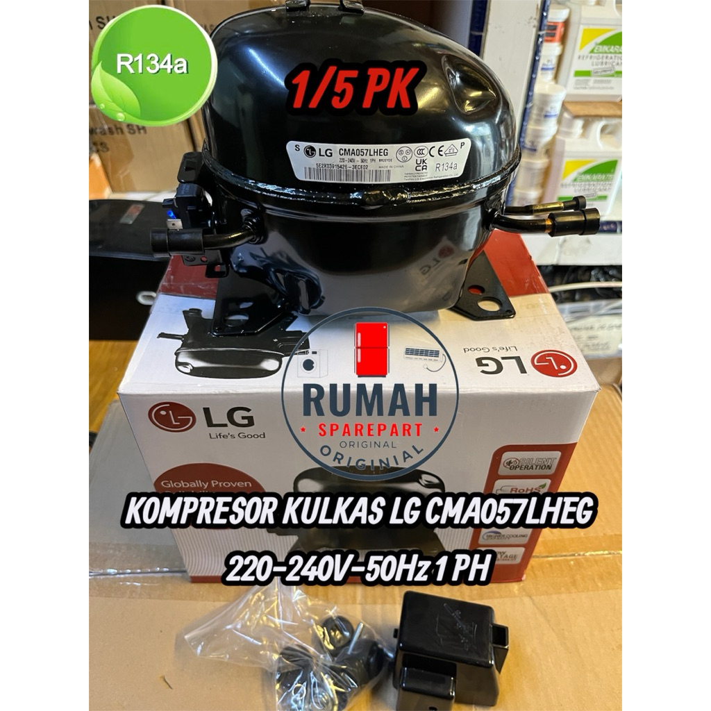 KOMPRESOR KULKAS LG CMA057LHEG 220-240V-50Hz 1 PH R.134a