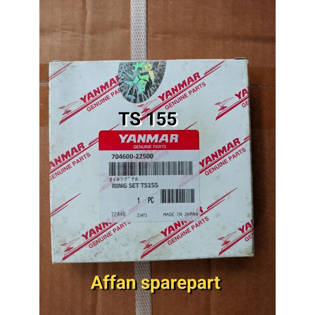 RING PISTON RING SEHER MESIN DIESEL YANMAR TS 155 MESIN ( 15,5 PK ) ORIGINAL YANMAR