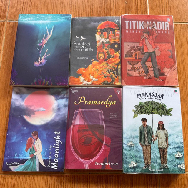 Novel Preloved Original Meant 2 be Dancing in the moonlight/Makassar/Titik nadir/Pramoedya/Antologi 