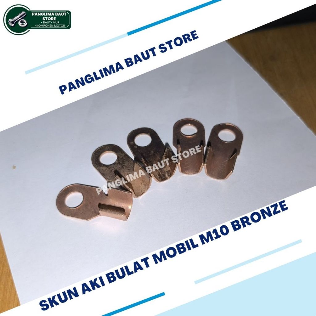 Skun Aki/Terminal Aki Mobil Bulat M10 Bronze