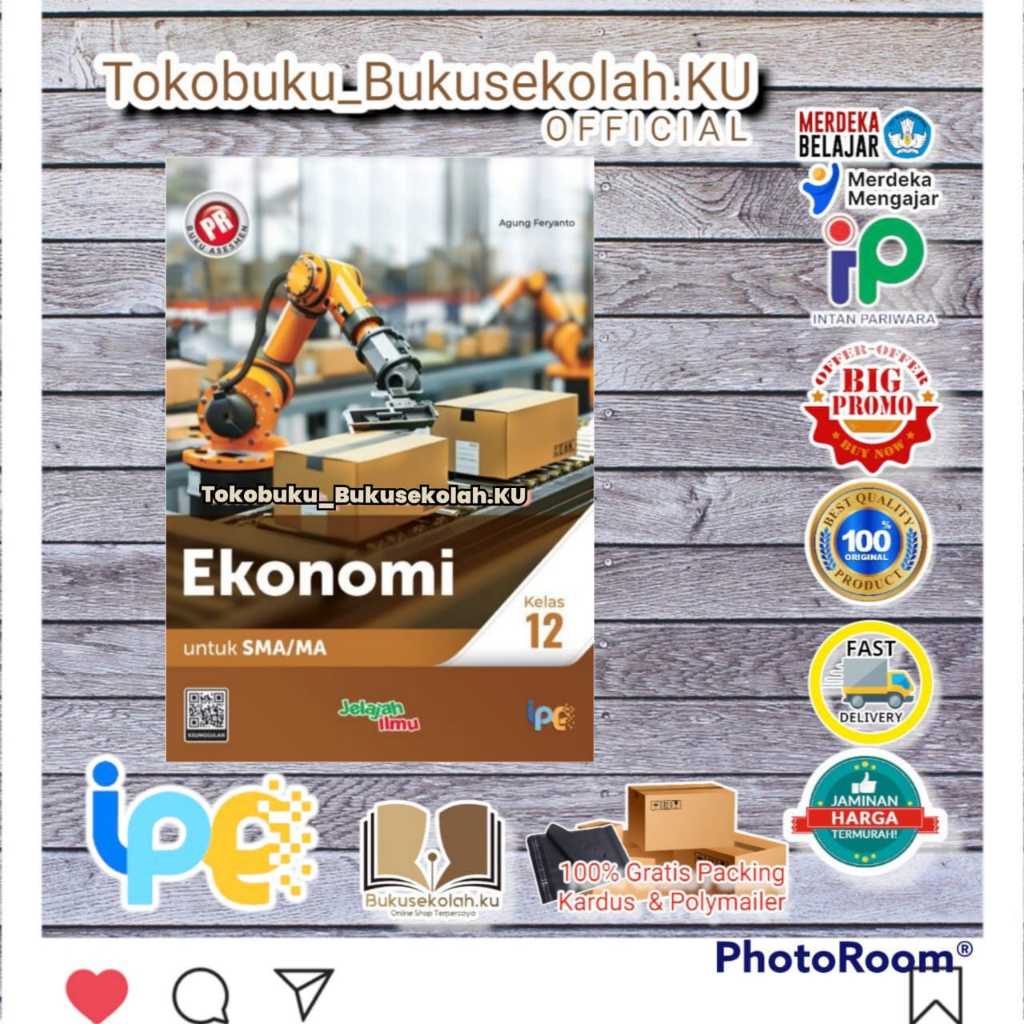 diskon BUKU PR ASESMEN EKONOMI KELAS 12 TAHUNAN terbaru 2025/2026 INTAN PARIWARA
