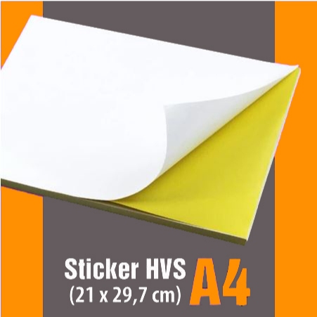 

STIKER LEBEL/STICKER HVS A4 ISI 20 LEMBAR / KERTAS STIKER HVS A4