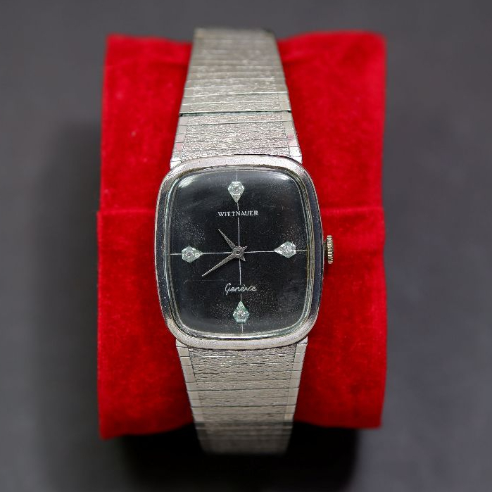 Rare and Vintage Wittnauer Black Hand Winding Swiss Watch