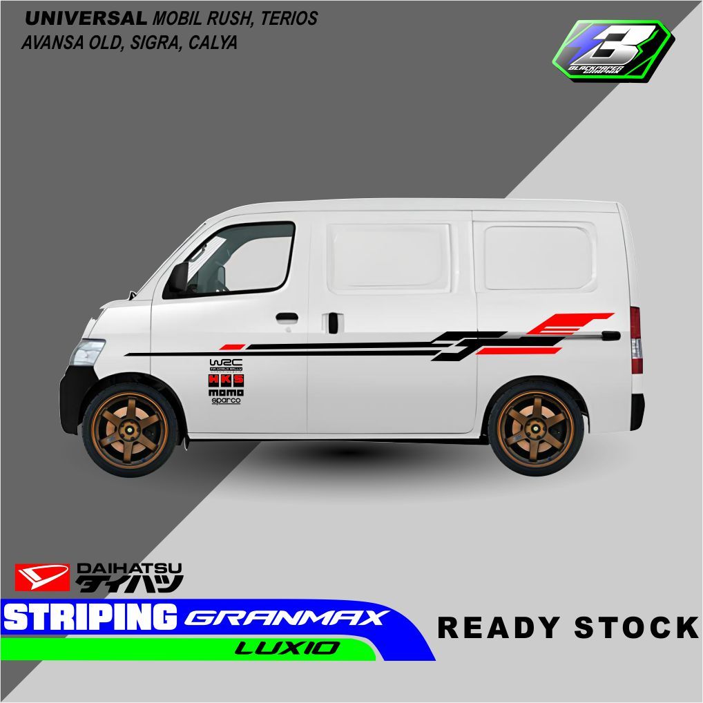 STIKER STRIPING LIST MOBIL GRANDMAX STIKER BODY MOBIL GRANDMAX APV TERBARU TERLARIS GM 04