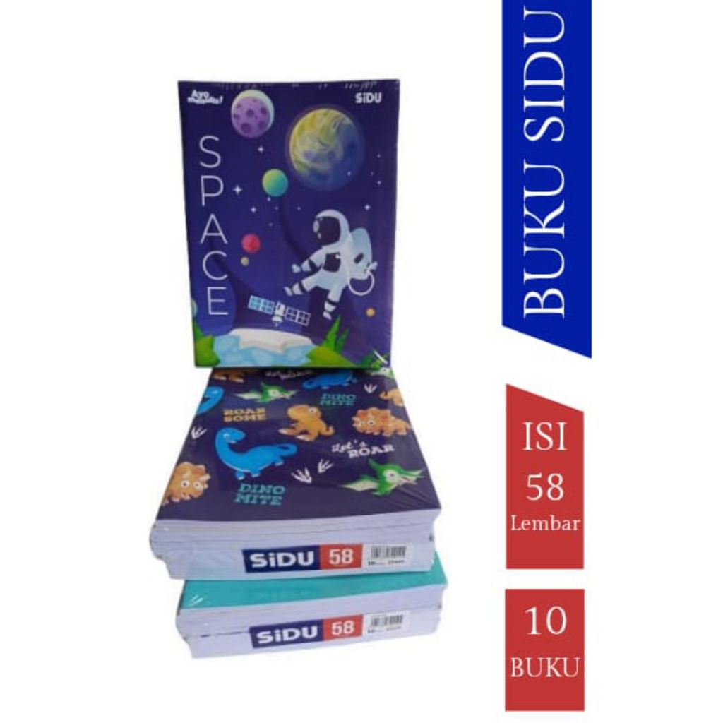 

Buku tulis SIDU 58 Lembar 1 pack (10 buku )