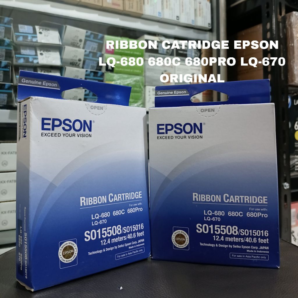 Epson Pita Ribbon Catridge LQ-680 LQ-670 680C 680Pro Original S015016 Kualiti Terjamin 100%