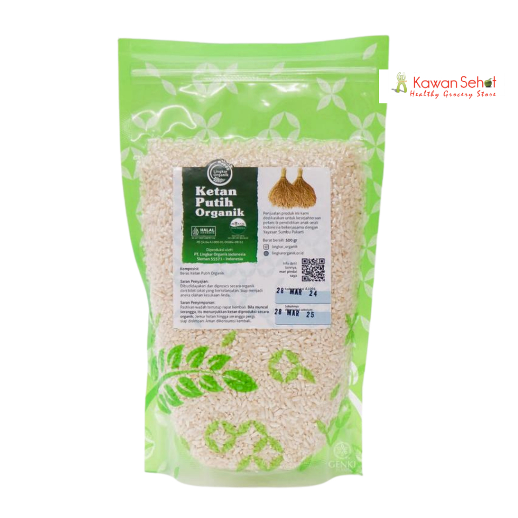 

Lingkar Organik Beras Ketan Putih | White Glutinous Rice 500gr