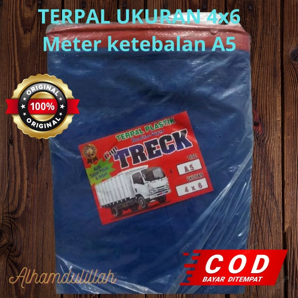 TERPAL PLASTIK UKURAN 4X6 KETEBALAN A5