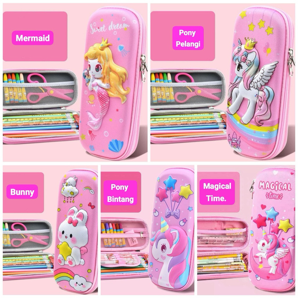 

KOTAK PENSIL 3D PINK